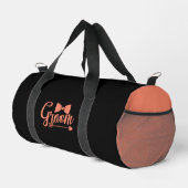 GROOM Peach White Duffle Bag (Rechte Ecke)