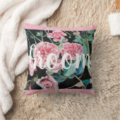 Groom Pink Retro Rose Rose Hochzeitsdekissen Kisse Kissen (Decke)