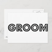 Groom Postkarte (Vorne/Hinten)