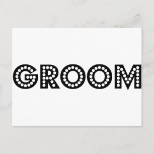 Groom Postkarte