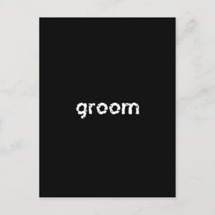 Groom Postkarte