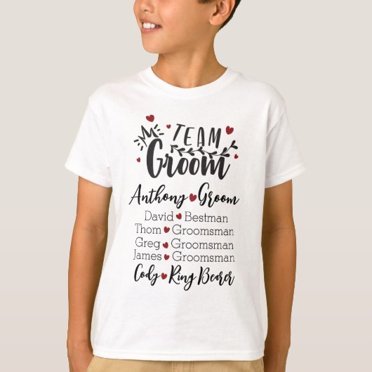 Groom’s Crew in Style T-Shirt (Vorderseite)