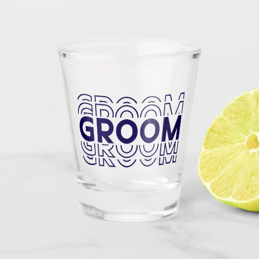 Groom Schnapsglas (Vorderseite)