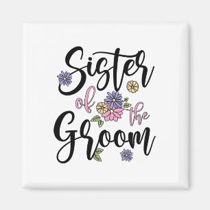 Groom-Schwester des Groom Niedlich Groom-Schwester Magnet