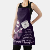 Groom-Sensenmann-Aufkleber-Postkartenmagnet Schürze (InSitu)