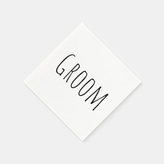 Groom Serviette (Ecke)