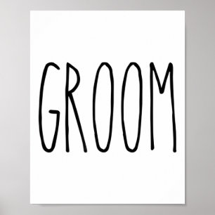 Groom Shirt Bauernhof Hochzeit Land Matching Bri Poster