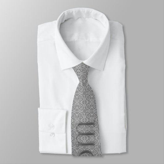 Groom Silver Wedding Necktie Krawatte (Gebunden)