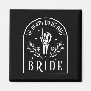 Groom Skeleton Gothic Halloween Verlobung Hochzeit Magnet