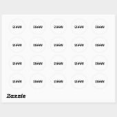Groom Skeleton Hand Bride Halloween Bachel Runder Aufkleber (Blatt)