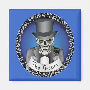 Groom Skull Magnet
