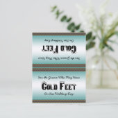 Groom Socks Cold Fee Postkarte (Stehend Vorderseite)