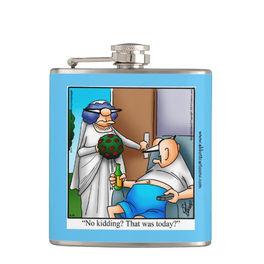 Groom Spaß Flask Geschenk Flachmann (Vorderseite)