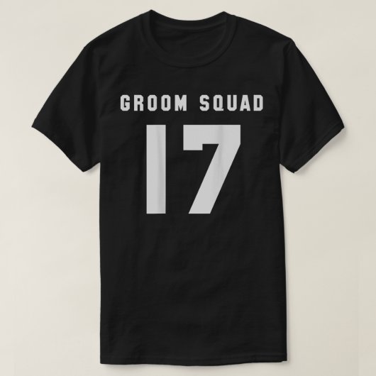 Groom Squad 2017 Jersey-Trauzeugen T-Shirt (Design vorne)