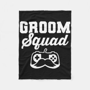 Groom Squad Bachelor Party Trauzeugen Gamer Fleecedecke