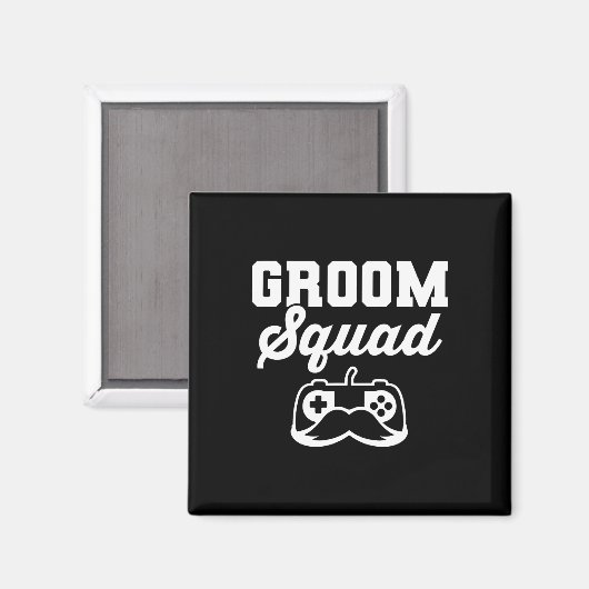 Groom Squad Bachelor Party Trauzeugen Gamer Magnet (Vorderseite/Rückseite)