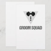 Groom Squad Briefpapier (Vorne/Hinten)