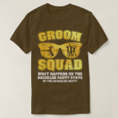 Groom Squad Bucks Groom Trauzeugen Bachelor Party T-Shirt (Design vorne)