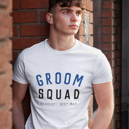 Groom Squad | Moderner Bachelor Trauzeuge Stilvoll T-Shirt