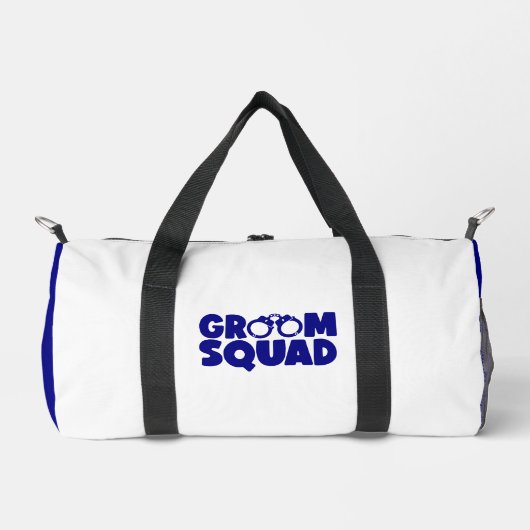 GROOM SQUAD Navy White Duffle Bag (Vorderseite)