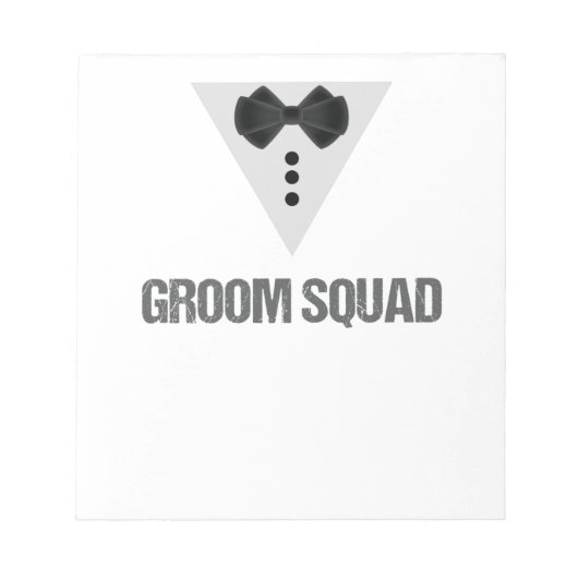Groom Squad Notizblock (Vorderseite)