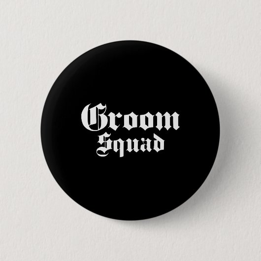 Groom Squad Old School - Bachelor Party - Hochzeit Button (Vorderseite)