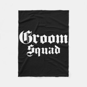 Groom Squad Old School - Bachelor Party - Hochzeit Fleecedecke