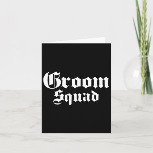 Groom Squad Old School - Bachelor Party - Hochzeit Karte