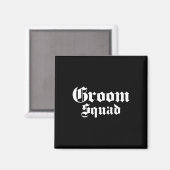 Groom Squad Old School - Bachelor Party - Hochzeit Magnet (Vorderseite/Rückseite)