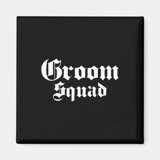 Groom Squad Old School - Bachelor Party - Hochzeit Magnet (Vorne)