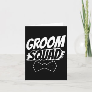Groom Squad Party Redewendungen Bachelor Hochzeit Karte