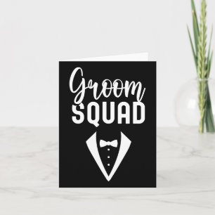 Groom Squad Redewendungen Party Wedding Bachelor 3 Karte