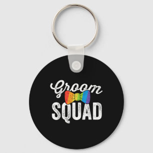 Groom Squad Shirt Lgbt Pride Gay Bachelor Hochzeit Schlüsselanhänger