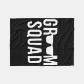 Groom Squad Sungles Wedding Bachelor Party Fleecedecke (Vorderseite (Horizontal))