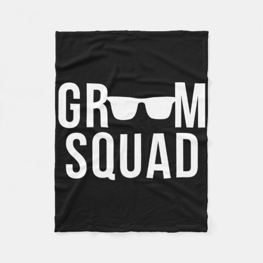 Groom Squad Sungles Wedding Bachelor Party Fleecedecke (Vorderseite)
