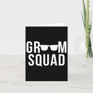Groom Squad Sungles Wedding Bachelor Party Karte