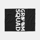 Groom Squad Trauzeuge Bachelor Party Wedding Match Fleecedecke (Vorderseite (Horizontal))