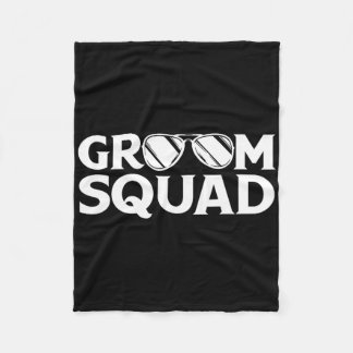 Groom Squad Trauzeuge Bachelor Party Wedding Match Fleecedecke