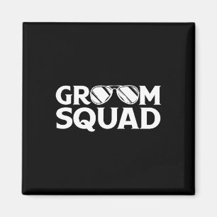 Groom Squad Trauzeuge Bachelor Party Wedding Match Magnet