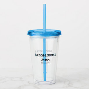 Groom Squad Trauzeuge Junggeselinnen-Abschied hinz Acryltrinkbecher