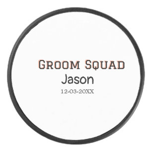 Groom Squad Trauzeuge Junggeselinnen-Abschied hinz Eishockey Puck