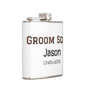 Groom Squad Trauzeuge Junggeselinnen-Abschied hinz Flachmann (Rechts)