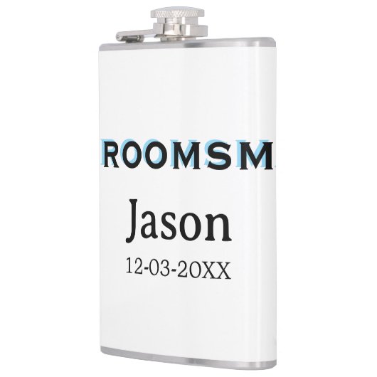 Groom Squad Trauzeuge Junggeselinnen-Abschied hinz Flachmann (Links)