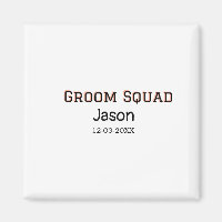 Groom Squad Trauzeuge Junggeselinnen-Abschied hinz