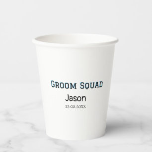 Groom Squad Trauzeuge Junggeselinnen-Abschied hinz Pappbecher