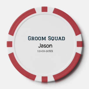 Groom Squad Trauzeuge Junggeselinnen-Abschied hinz Pokerchips