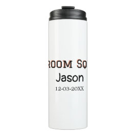 Groom Squad Trauzeuge Junggeselinnen-Abschied hinz Thermosbecher