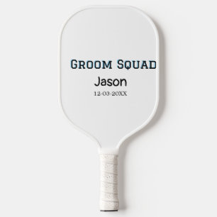 Groom Squad Trauzeuge Junggesellinnenabschied Name Pickleball Schläger
