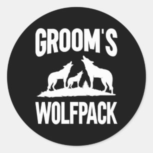 Groom Squad Wolfpack 2 Runder Aufkleber