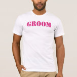 GROOM T - Shirt WÄHLEN IHRE FARBE!<br><div class="desc">Um die Farbe des Schriftartes zu ändern,  klicken Sie auf anpassen,  dann bearbeiten und verwenden Sie das letzte Tool,  um eine Farbe zu wählen,  die zu Ihrem Event passt!</div>